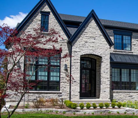 Home with modern new door
